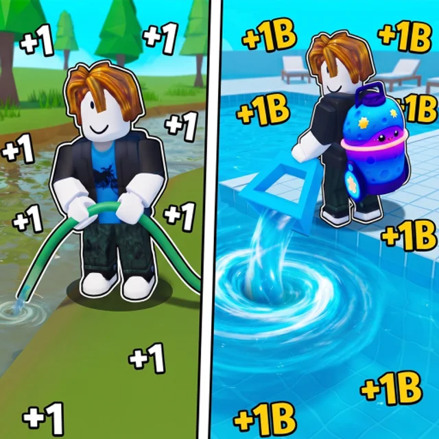 +1 Drain Water Per Click Discord Server background